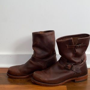 {FRYE} brown leather boots